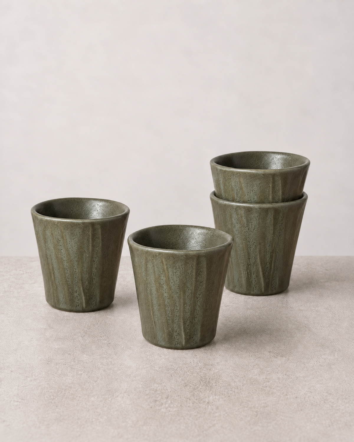 Deep Olive Mug Set