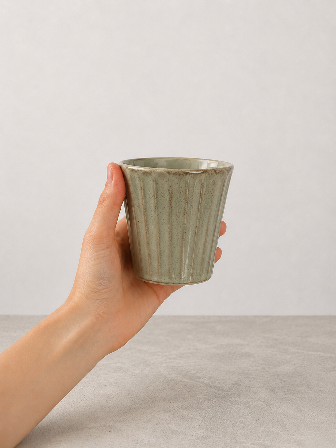 Puodelis Sage Taupe