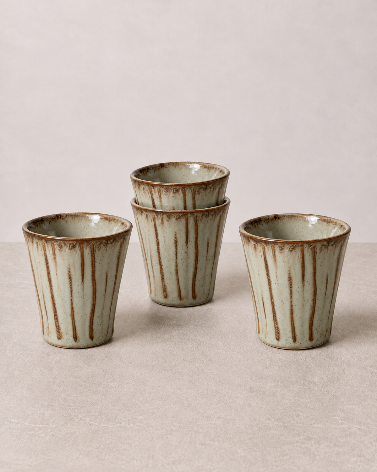 Sage Taupe Mug Set