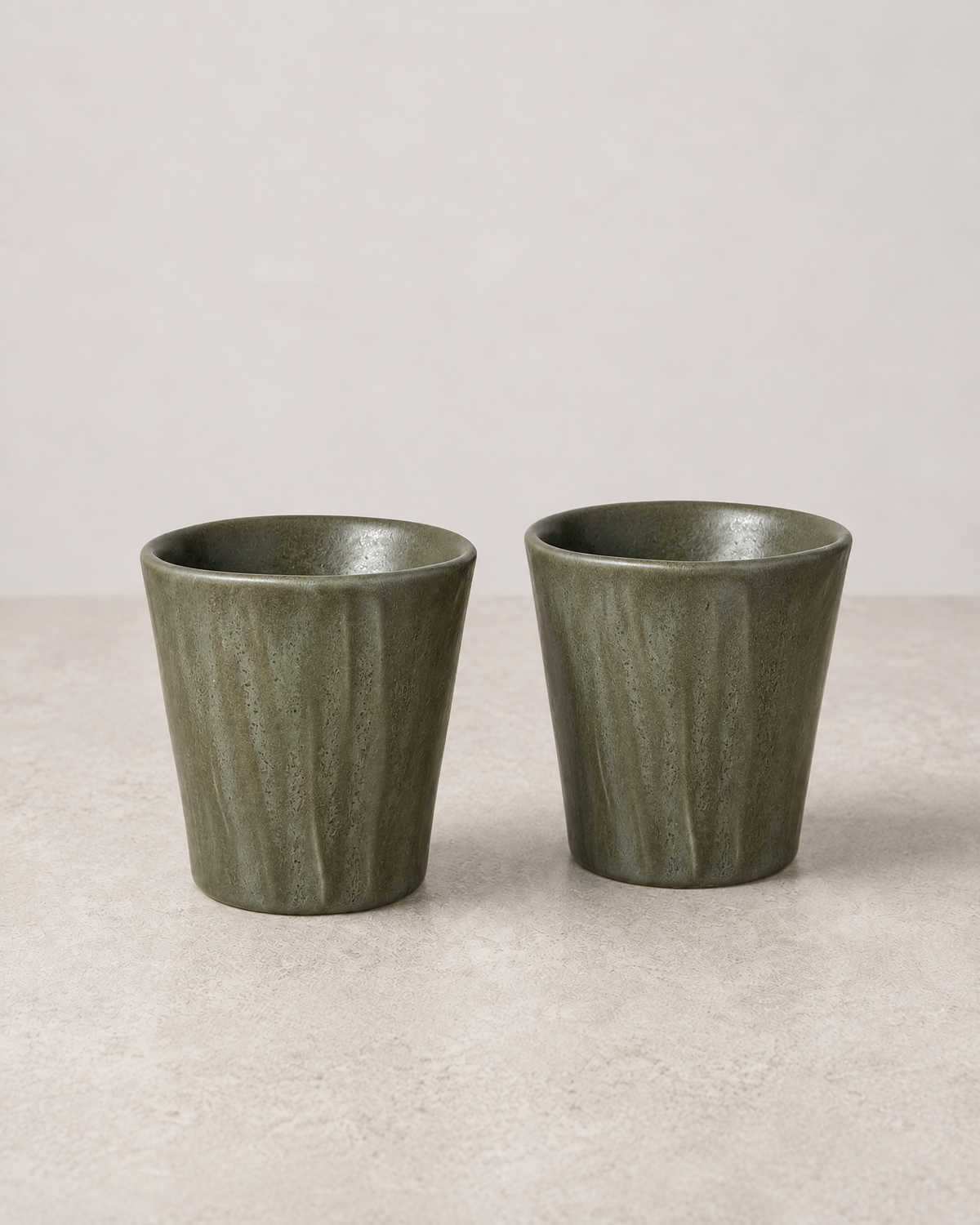 Deep Olive Mug Set