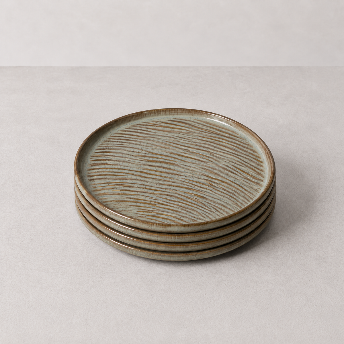 Sage Taupe Plate Set