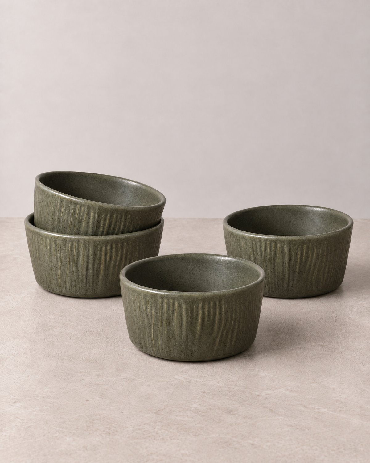 Deep Olive Bowl Set